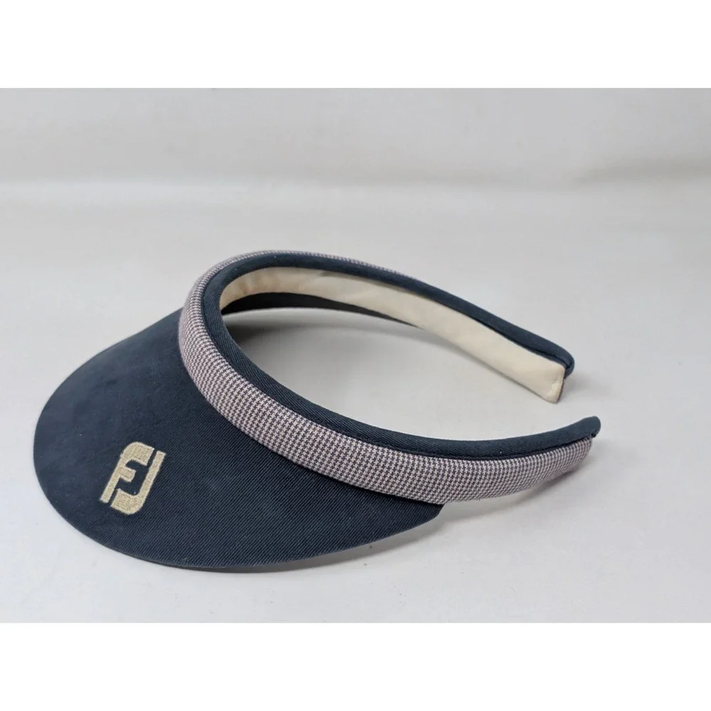 FootJoy Texace Vintage Visor Golf Hat‎ 80s 90s Made In USA Blue